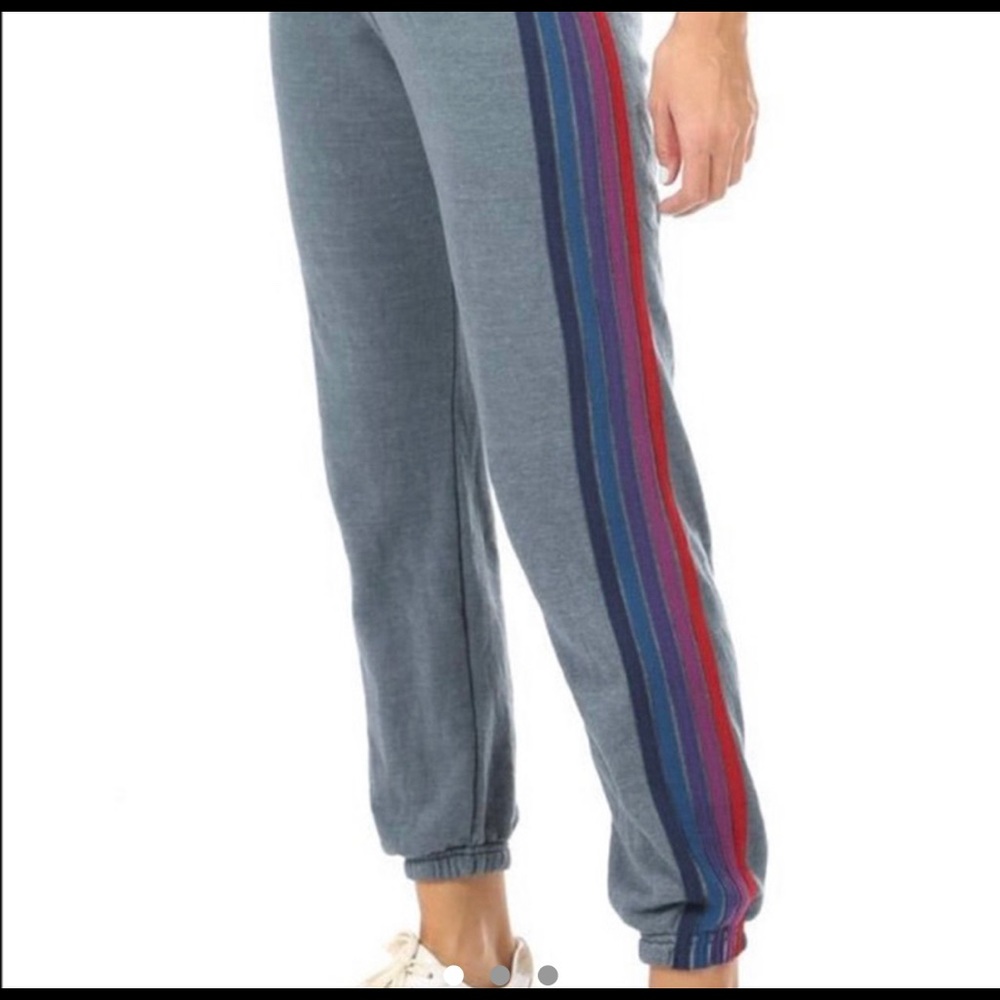 iso!! Aviator Nation 5 Stripe Sweatpants